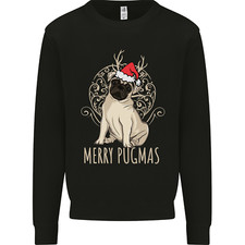 Merry Pugmas lustiger Weihnachtsmops Kinder S...