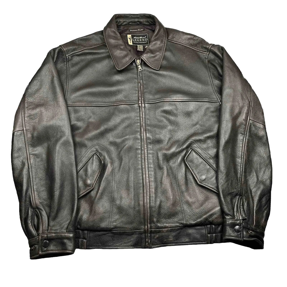 Eddie Bauer Legend Journeyman Bomber Leather Jacket Size XL Eddie Bauer Legend Journeyman Bomber Leather Jacket Size XL