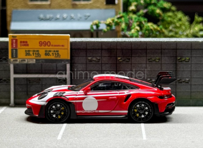 LMLF 1:64 Red 911 992 GT3 RS Racing Sports Diecast Metal Car New