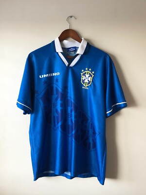 Original Brazil World Cup 1994 Away Shirt – Umbro – Large | eBay