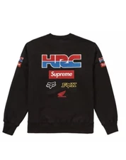 Supreme Honda Fox Racing Crewneck Black XL FW19 Brand New With Tags