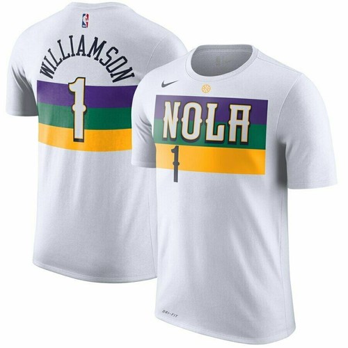 Nike Pelicans Zion Williamson Hardwood Classic City Edition Player Name T shirt - Picture 3 of 3