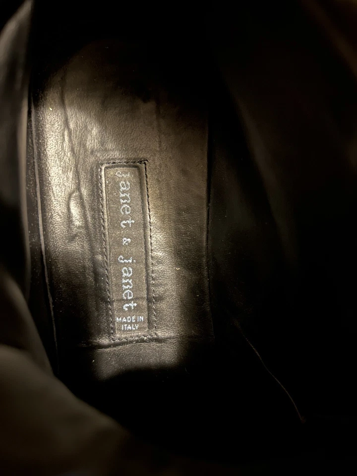 Janet & Janet Marrón Verdoso Real Cuero Auténtico Zapatos Talla 7! Foto 2 de 3