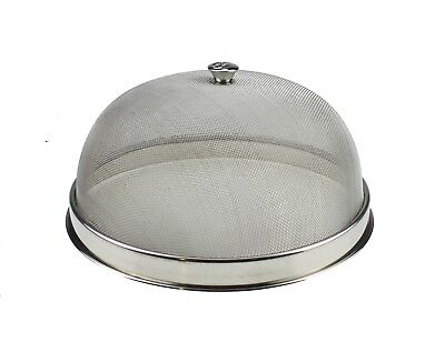 3 x Round Metal Mesh Food Cover Dome 30cm Coloured Food Protector High Quality