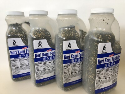  LOT OF 4- NEW STOCK NORI KOMI FURIKAKE SEAWEED SESAME SEEDS 12.4 OZ BULK DEAL