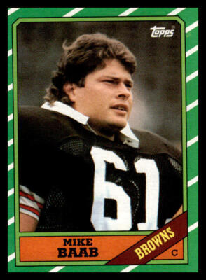 1986 Topps Mike Baab #192 Cleveland Browns