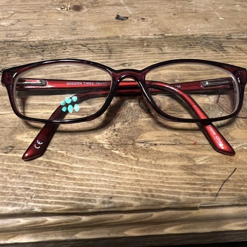 Modern Times Tawny Eyeglass Frames Burgundy 52-17-135 Full Rim Optical