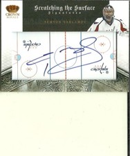 2010-11 Crown Royale Scratching the Surface Signatures #89 Semyon Varlamov /100