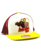 New Era Iron Man Classic 9fifty A-Frame Snapback Hat Adjustable Marvel Comics