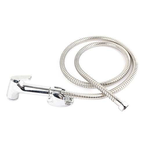 Chrome Shower Head Hose Bidet Douche Spray Tap Bathroom Toilet Hygienic - Picture 5 of 9