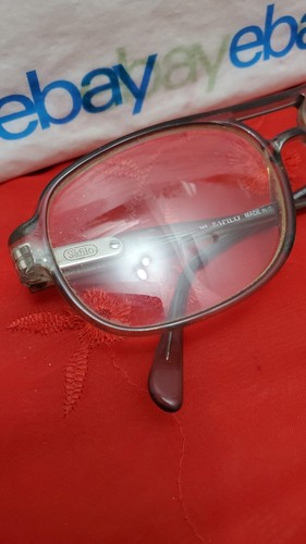 Vintage SAFILO ELASTA 1126 E97 Crystal Gray 145 Aviator Eyeglasses "Frames Only" - Picture 4 of 24