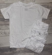 Hanes Pack of 5 Short Sleeve Crew Neck Shirts T-shirts size XL - White - NEW
