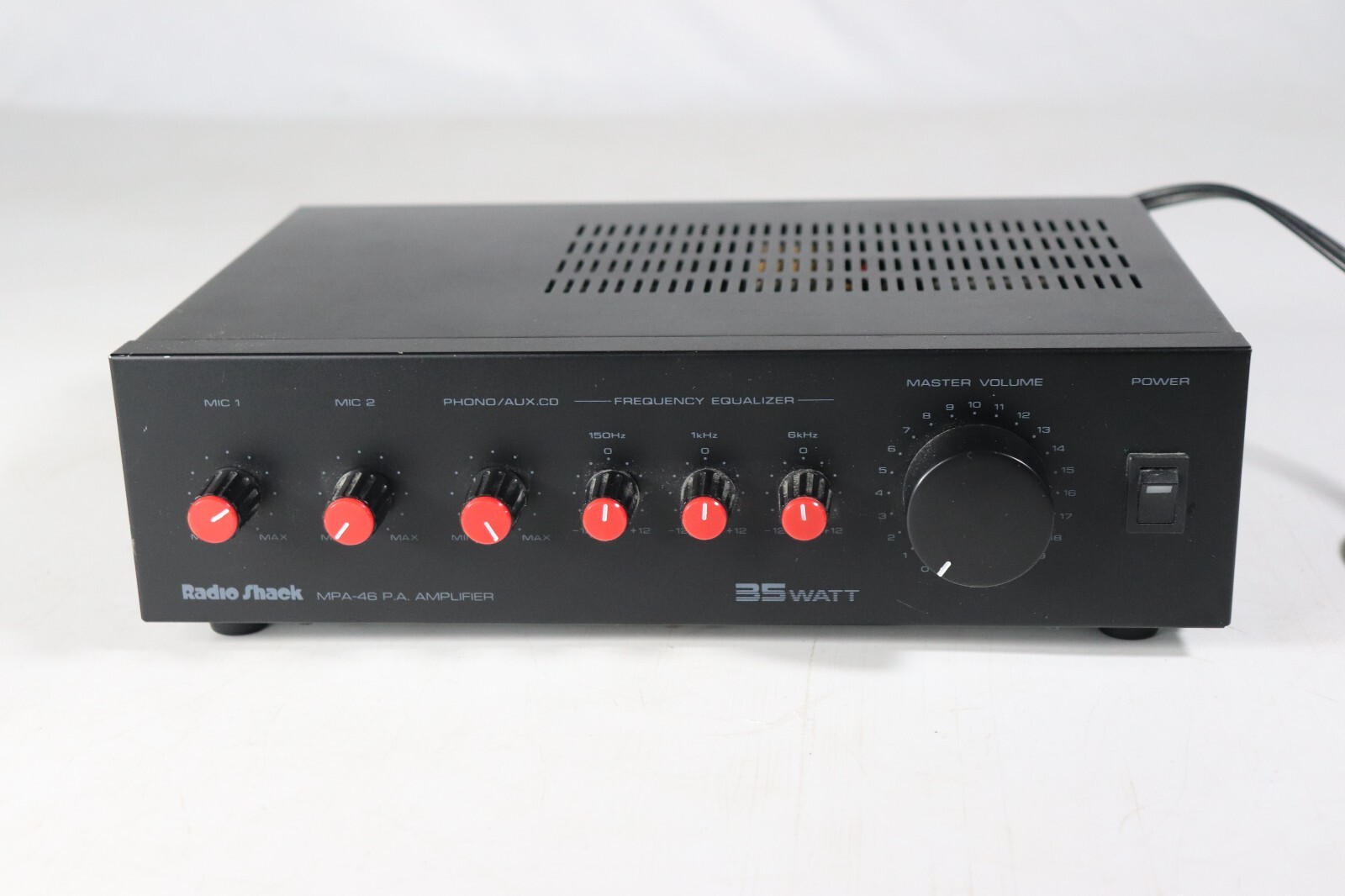 Radio Shack MPA-46 PA Amplifier 32-2042 35W 2 Mic Phono AUX CD Public Address b3