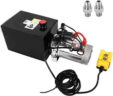 8 Quart 2 Gallon Hydraulic Power Unit Double Acting Metal Reservoir Dump Trailer