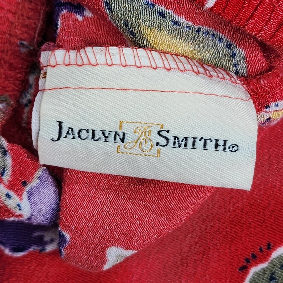 Falda Vintage Mujer XL Roja Floral Pull On Maxi Prairie Cottagecore Años 90 Y2K Foto 3 de 4