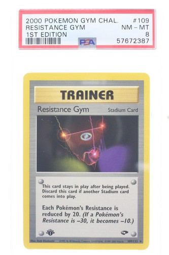 Resistance Gym (1st Edition) graded PSA 8 for sale on eBay