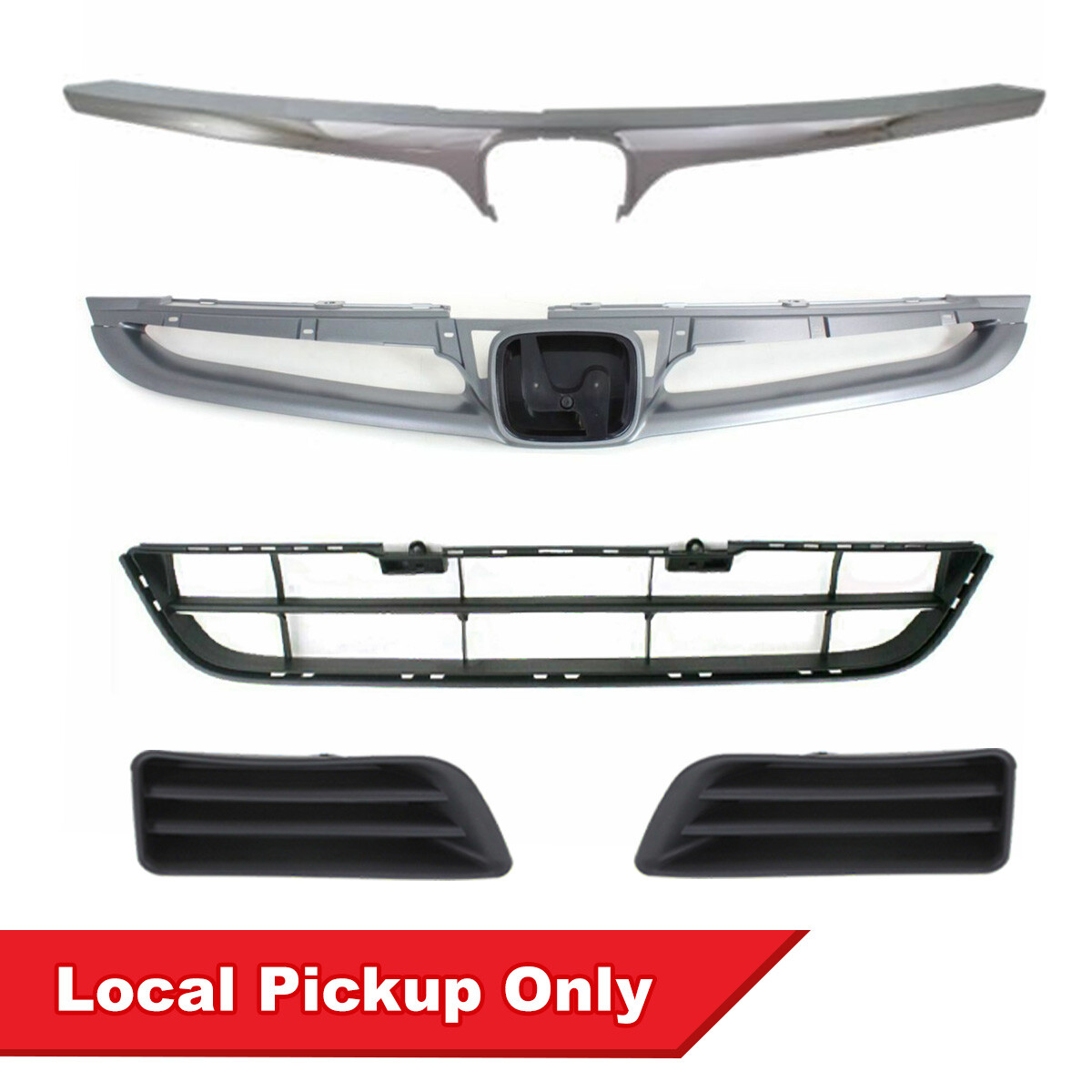 New Front Bumper Cover Repair Kit Set For 20062007 Honda Accord HO1000235 eBay