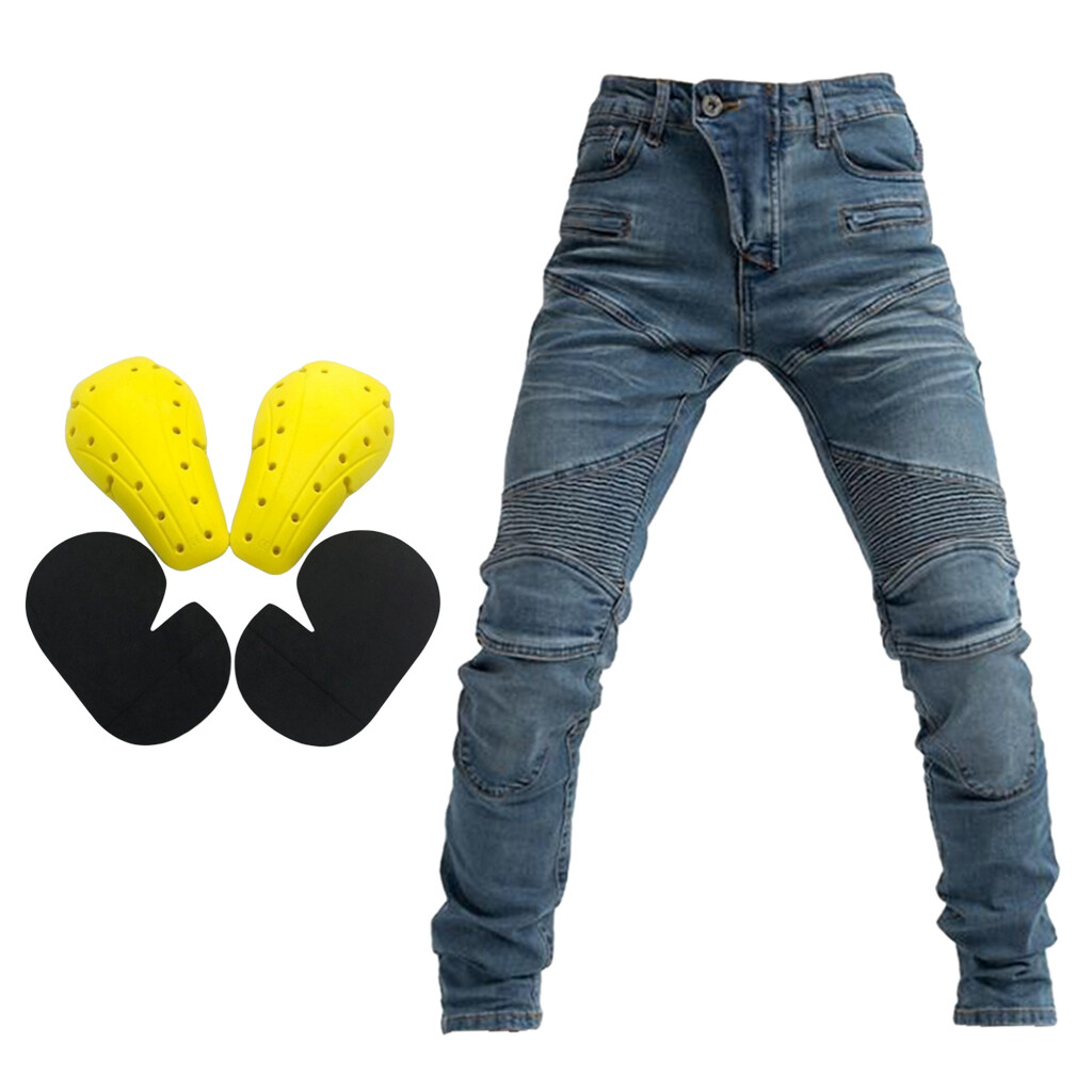 Pantaloni da moto da corsa da uomo nuovi Jeans da motocross ATV Adventure Blue