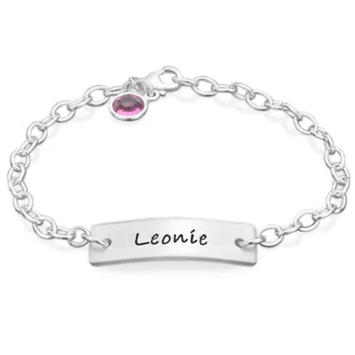 SAMAVAYA Taufschmuck Taufarmband MY BABY 925 Silber Geschenk Geburt Kinderarmband Gravur