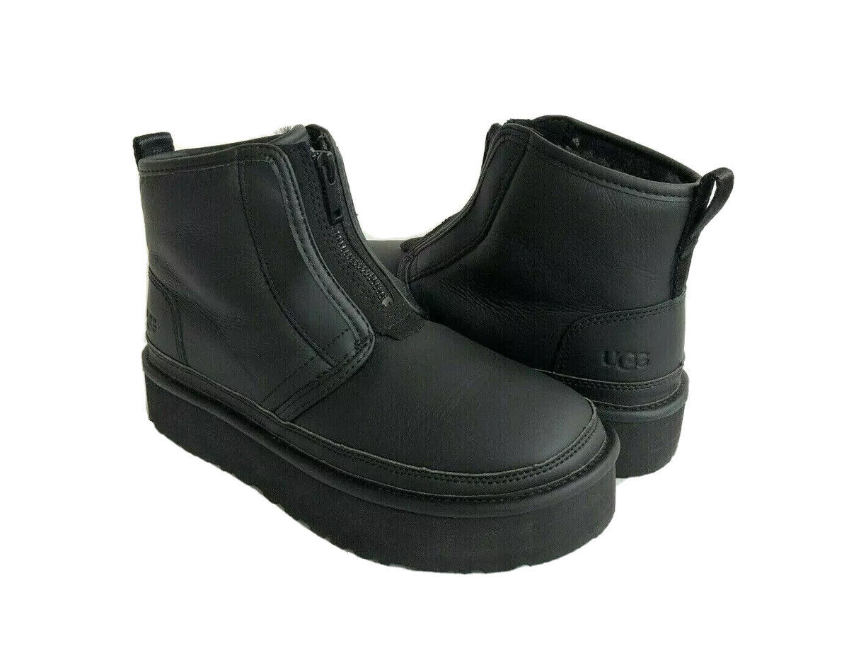 UGG WOMEN NEUMEL PLATFORM ZIP ULTRA MATTE BLACK SHOE US 9 UGG WOMEN NEUMEL PLATFORM ZIP ULTRA MATTE BLACK SHOE US 9