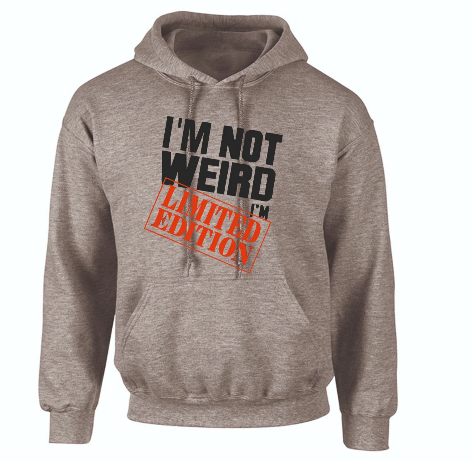 RHUDE Felpa con cappuccio I AM Not Weird I AM Edizione Limitata Divertente Slogan Unisex Uomo Donna Rude