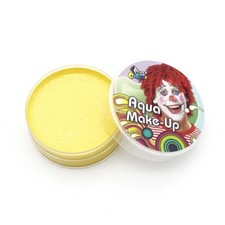 GELBES AQUA MAKE-UP Halloween Karneval Fasching Party Clown Schminke Farbe 17g