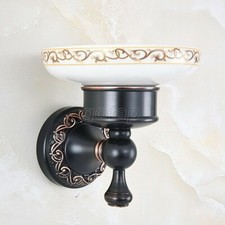 Black Oil Rubbed Bronze Wall Mount Toilet Bathroom Accessory Soap Dish Holder