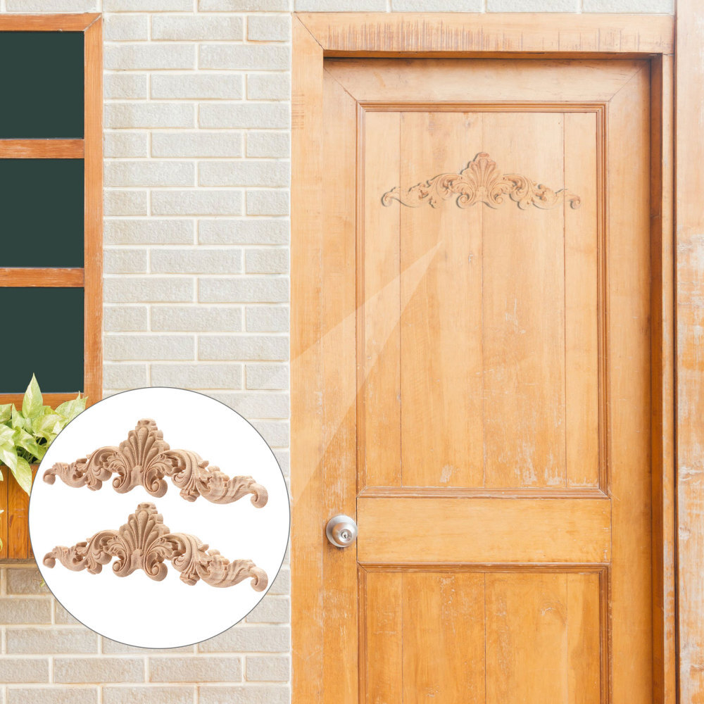 6 Pcs Wood Furniture Decals Kitchen Decor Carved Inlay eBay