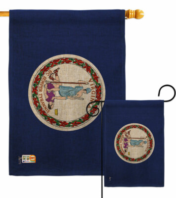 Virginia Garden Flag Americana States Decorative Small Gift Yard House Banner