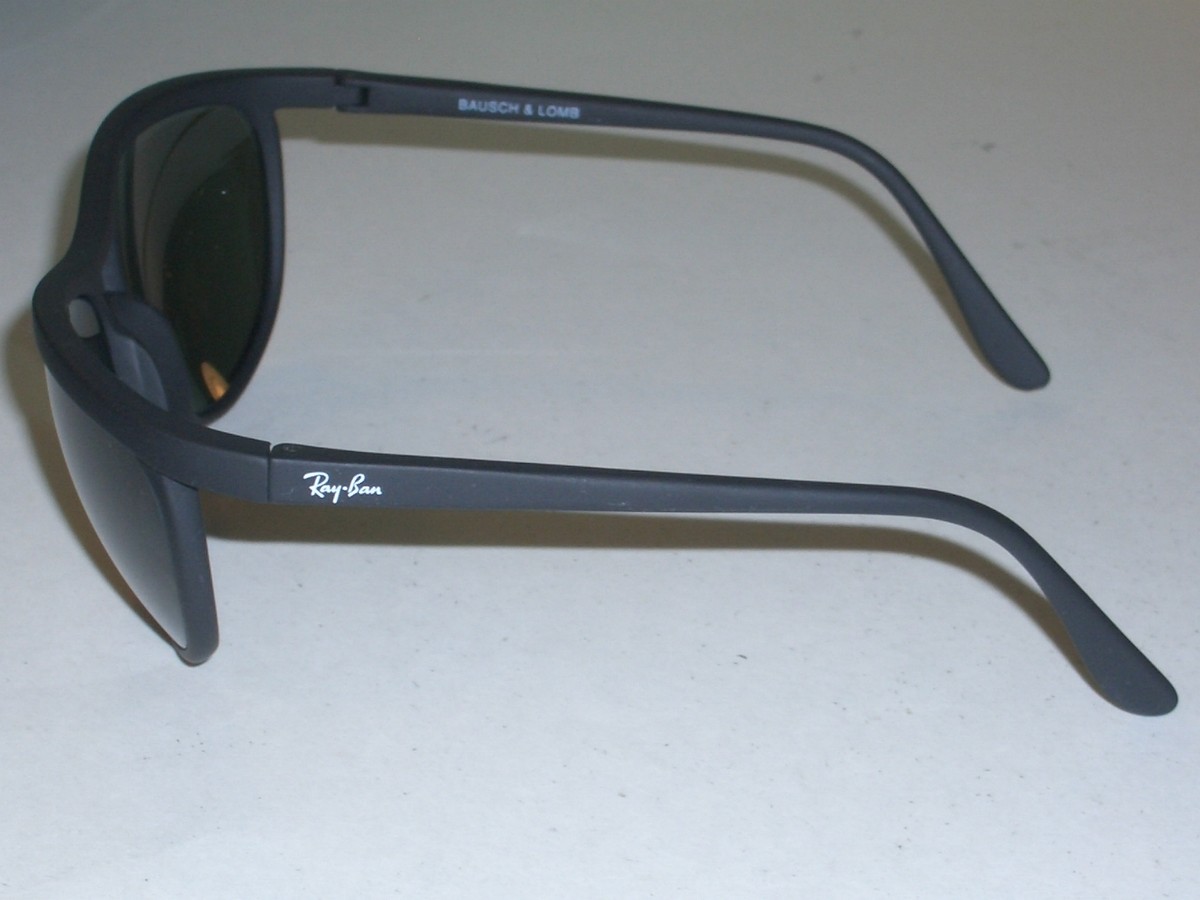 1980s VINTAGE B&L RAY BAN PS3 MATTE BLACK G15 CATS PREDATORs