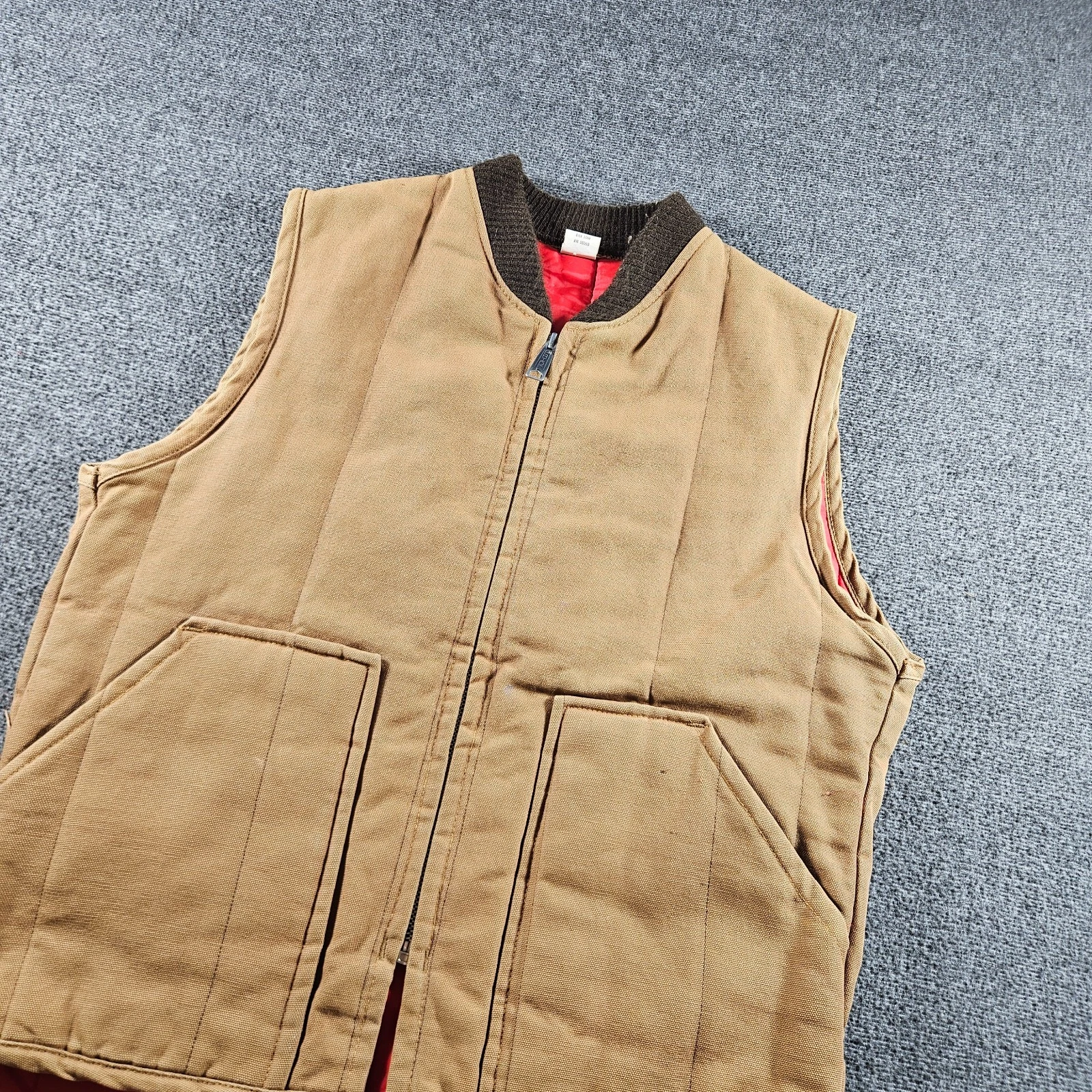 Vintage Work Vest Tan 60s 70s Insulated Made In USA Size Medium
Opens in a new window or tab