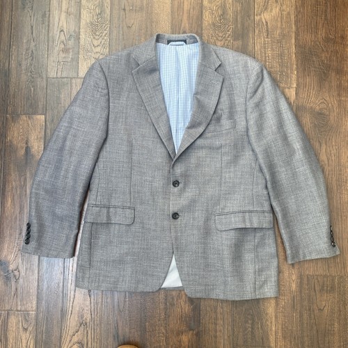 Lauren Ralph Lauren Herren 42 S Grau Blazer Sport Mantel 2 Knopf Poly/Viskose/Leinen - Bild 1 von 8
