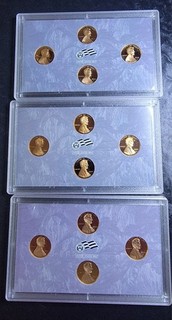 3 Sets 2009 S Lincoln Cent Proof 4 Coin US Mint Bicentennial Set