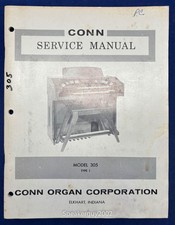 Original Conn Organ Service Manual / 305 Type 1 -- CS2