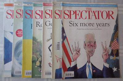 The Spectator Magazine. 7 Consecutive Issues 7 Jan - 18 Feb 2023. 275 x 210mm.