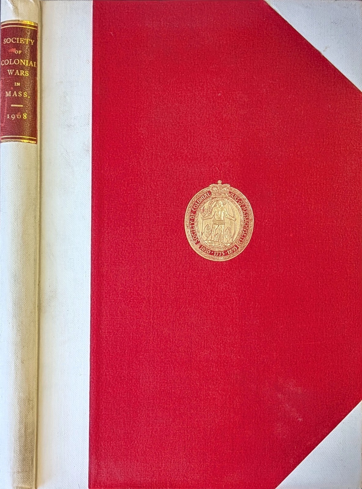 1908 Society of Colonial Wars Massachusetts Book 9 Ancestor Sketches Genealogy