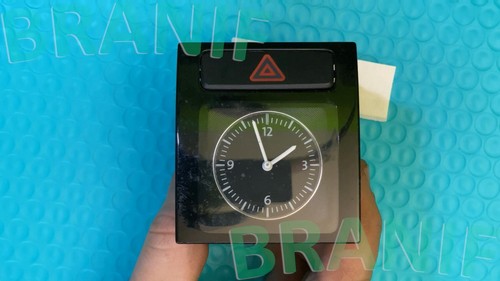  12-15 VW PASSAT DASHBOARD CLOCK W/HAZARD BUTTON OEM