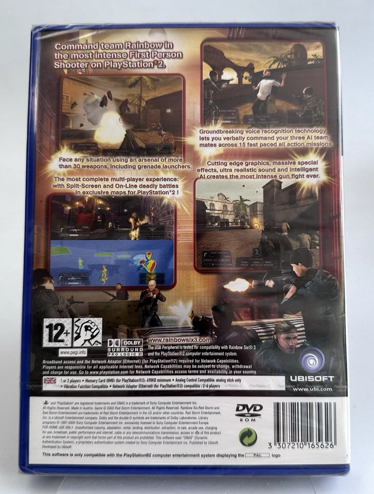 PS2 Tom Clancy’s Rainbow Six 3, New And Factory Sealed - Image 2 of 4