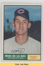 1961 Topps Mike de la Hoz #191 READ 0g4