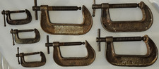 C-Clamps, Set of 7 - Cincinnati Tool & Unbreakable Malleable Steel  4", 3", 2"