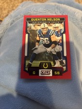 Quenton Nelson 2023 Score Football - Red #10 - Indianapolis Colts