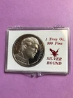 Silver Bullion Round, 1 Oz, .999 Fine, Dan Jansen