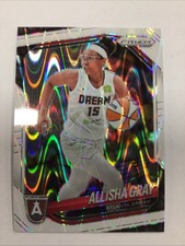 2025 Panini Prizm WNBA #16 Allisha Gray - White Seismic - Atlanta Dream
