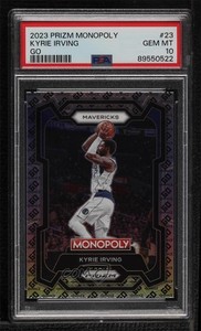 2023-24 Panini Prizm Monopoly GO Space Prizm Kyrie Irving #23 PSA 10 GEM MT