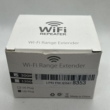 WiFi 4 Repeater Rang Extender 300Mbps Single Booster2.4GHz Dual Antenna Wireless