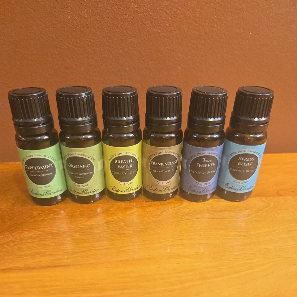 Eden's Garden Juego de Primeros Auxilios Aceites Esenciales 14 Botellas 1 Botella Abierta 13 Sellado Foto 4 de 4