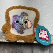 Jazwares BumBumz Breakfast Bumz Stuffed Plush Timothy Toast Bread 4.5" Brand New