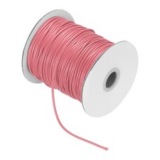 Waxed Cord 2mm Waxed Thread 87 Yard Wax String Leather Cord Watermelon Red 