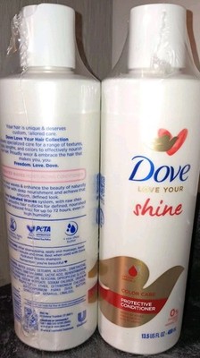 2 Pack Dove Love Your Shine Color Care Sulfate-Free Shampoo Omega-3 13.5 fl oz