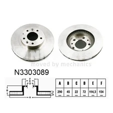 Brake disc PD1026NP J3303005 203270 09B04211 6003319 ADM54398 60-03-319 BG4141